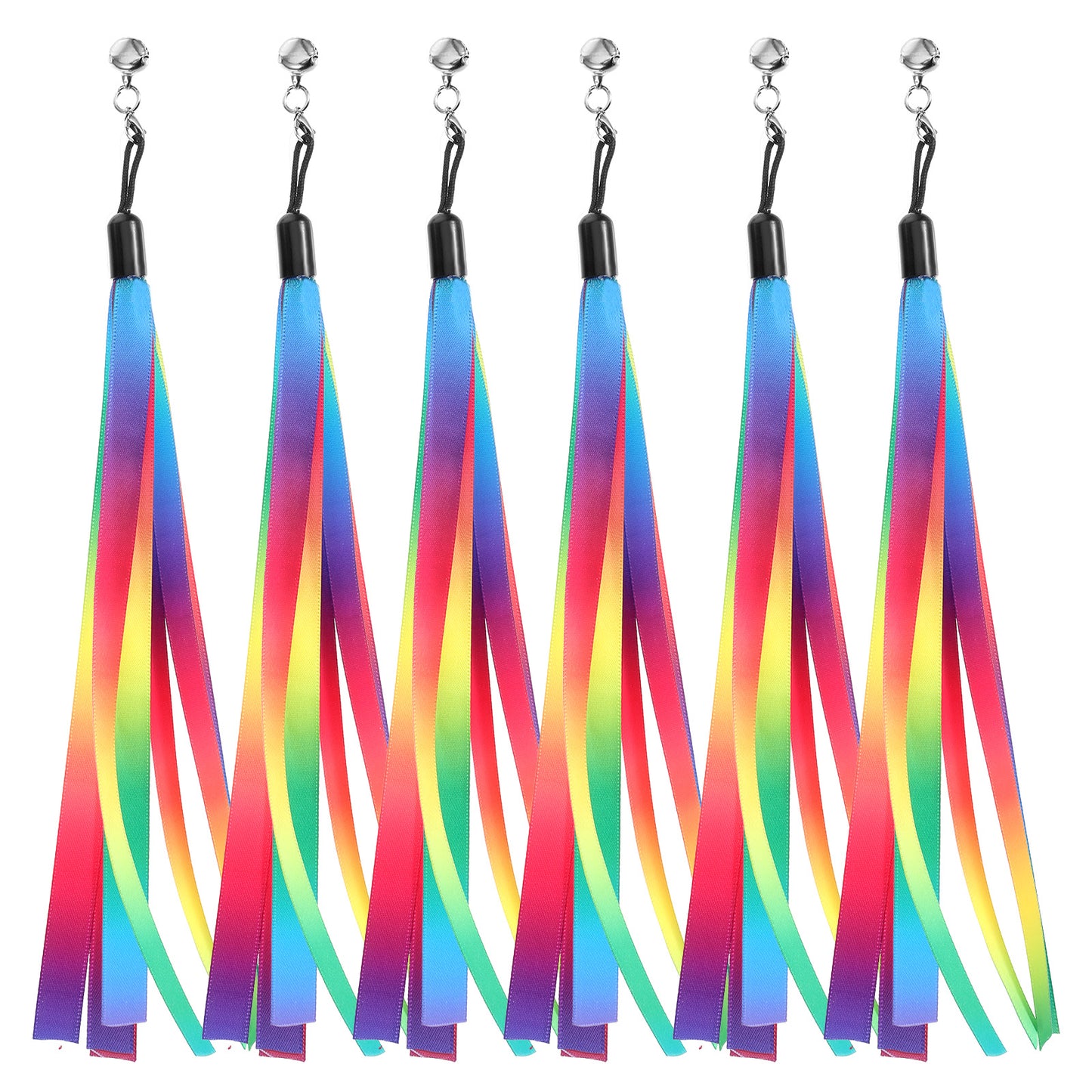 6 PCS Cat Feather Toy, Cat Teaser Toy Wand Replacement, Interactive Flirt Pole Replacement Assorted Portable Refills CatWand Attachment Toys with Bell for Indoor Most Cats, Kittens, Small Pets