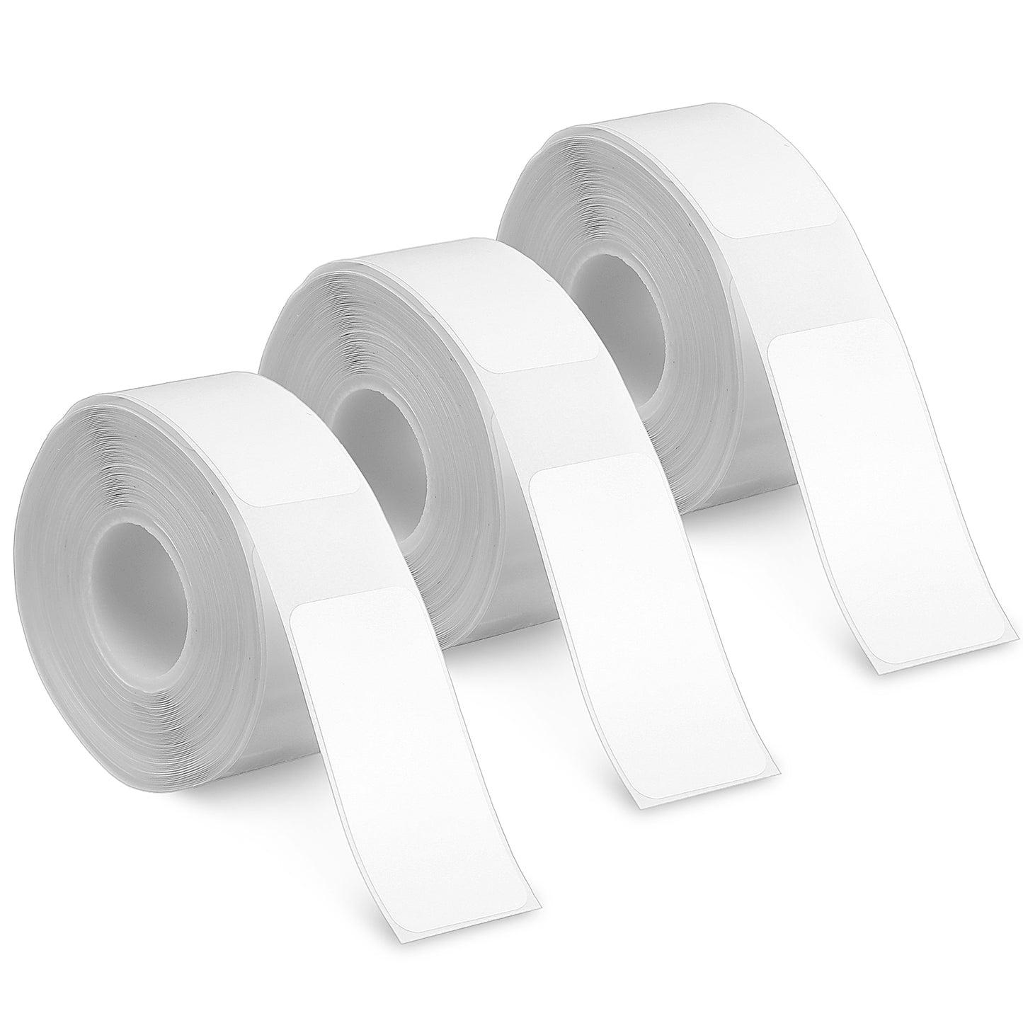Nogeqi 3 Rolls Thermal Printer Stickers, 14mm*30mm Label Printer Paper Compatible with D30 Label Printers, Self-Adhesive Thermal Sticker Paper for Home Office Small Business (180 Labels/Roll)