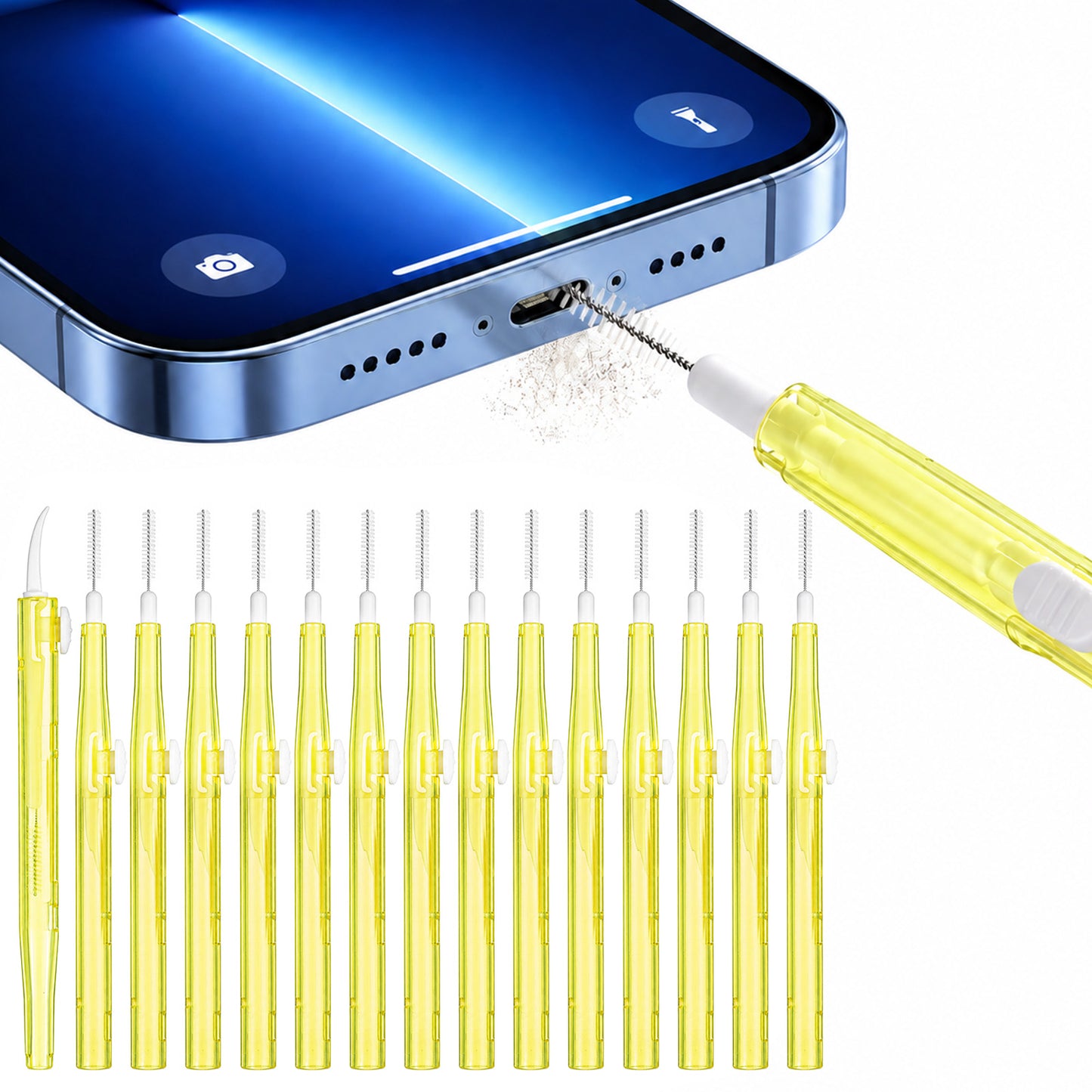 RAHHLIZS 15pcs Cell Phone Cleaning Kit, Charging Port Cleaner for Phone