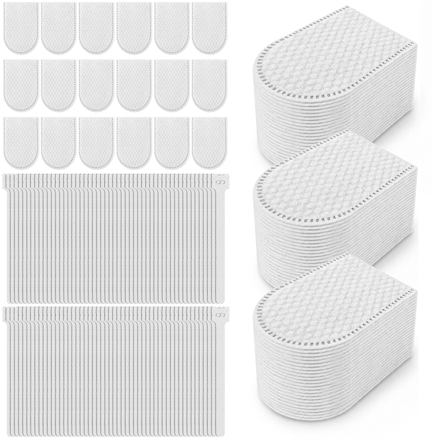 Chsoejuf 100PCS Faucet Filter Bag for Kitchen Tap with 10 Pack Fix Straps