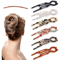 Ymapinc 6Pcs French Hair Pins for Women, Small Hairpin Anti-Slip Curved French Twist Hair Tool, Pins for Fine Hair, Hairpin for Chignon, Styling Accessories