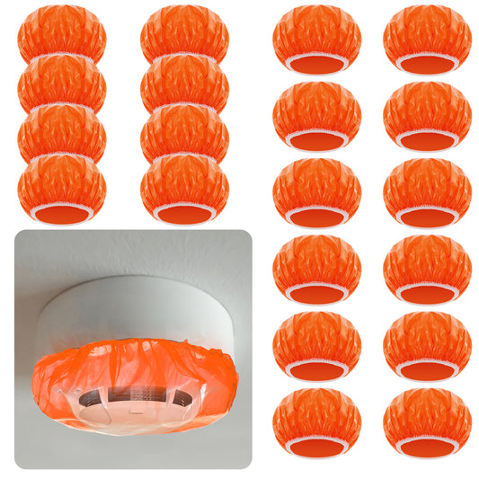 20 Pcs Thicken Elastic Paint Cover Fire Alarm Covers Plastic Fire Alarm Dust Paint Cover Reusable Plastic Wrap Covers During Cooking Baking Frying Steamin 3.94 × 3.94 Inches Red Polyester
