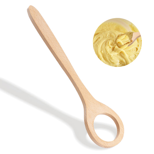 Ymapinc Dough Whisk, 12 Inch Wooden Whisk, Sourdough Whisk, Wooden Danish Dough Whisk for Bread, Pastry, Pizza, Cake Batter, Baking Supplies (1 Pcs)