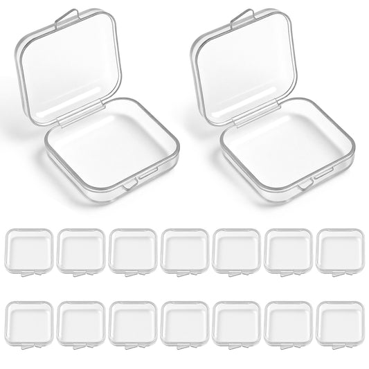 Ymapinc Small Plastic Box, Clear Storage Boxes With Lids Storage Container