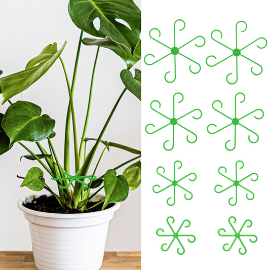 Tyqour 8pcs Plant Stem Support Climbing Houseplant Support Stakes for Indoor Plants Reusable Plastic Climbing Plant Support Plant Trellis Indoor Ideal Plant Support for Thriving Growth
