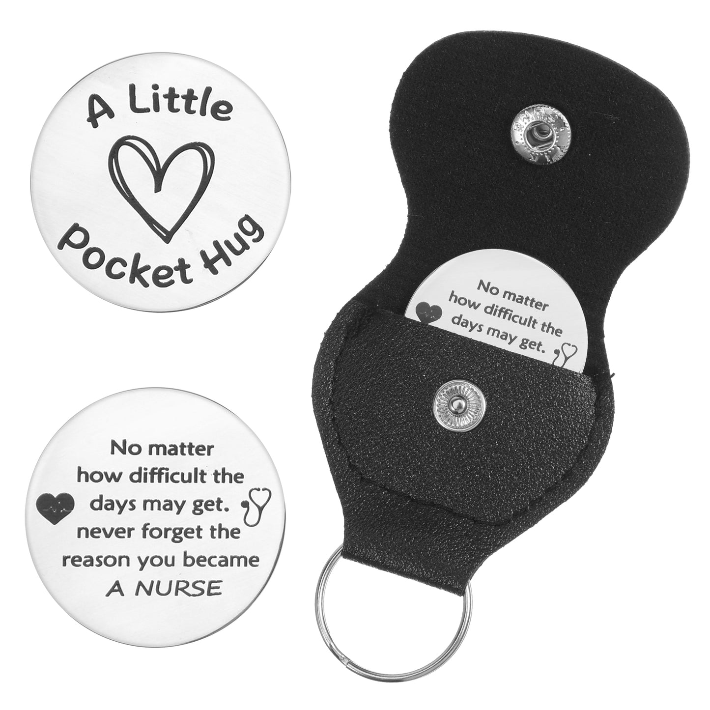 Ouligay Nurse Gifts for Women Keyring Pocket Hug Nursing Gift for Nurses