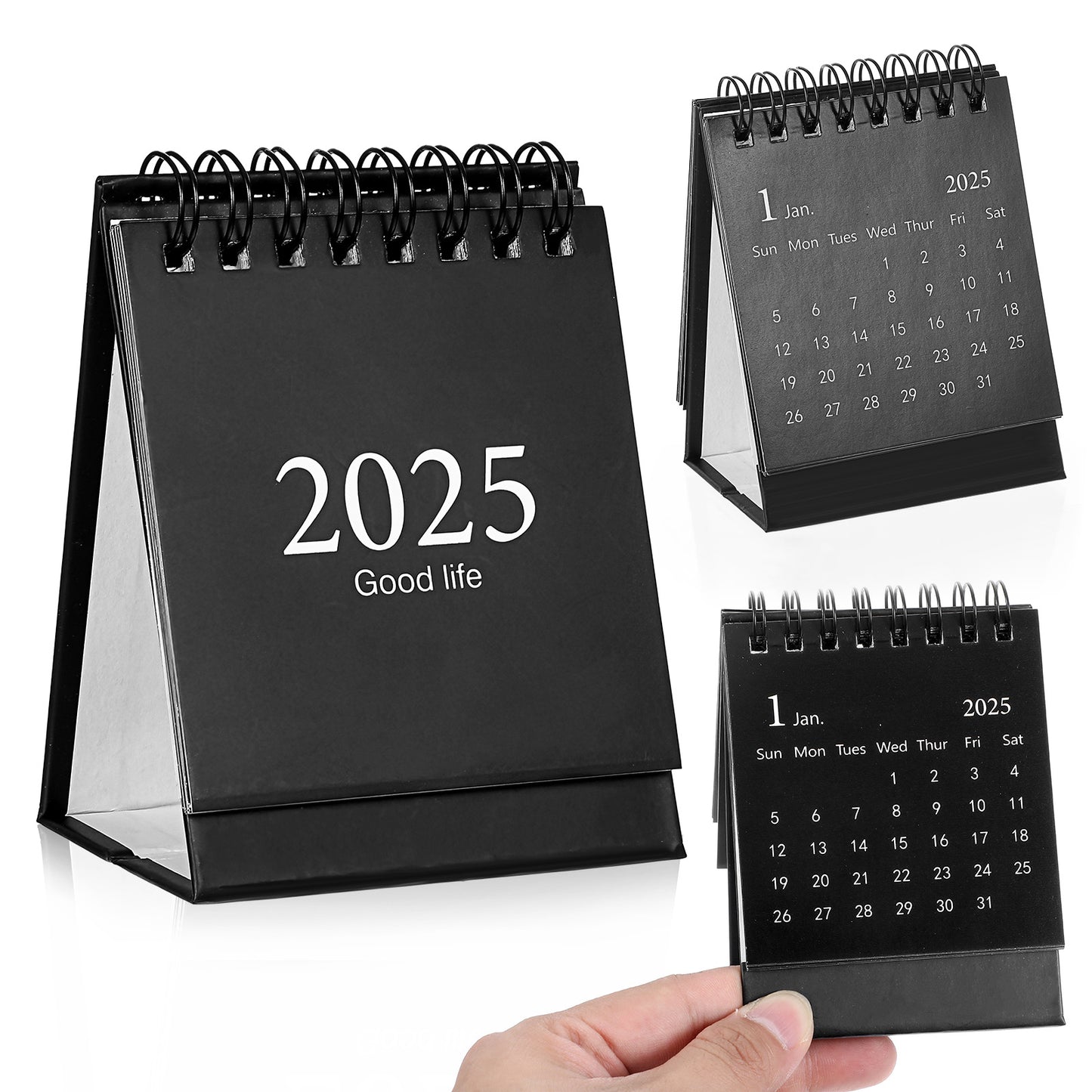 Mini Desk Calendar Small Flip Desk Calendar January 2025