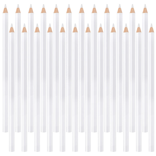 Ymapinc Tailor Chalk Pencil, 14PCS White Chalk Pen, Fabric Pencils Set, 8.5 cm Water Soluble, Washable Tailors Chalks Pen, Dressmakers Sewing Chalks for Marking Fabric for Quilting & DIY Crafts