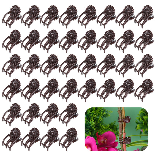 Tyqour 40Pcs Orchid Clips for Plants Support, Plant Clips for Climbing Plants, Plant Climbing Vine Wall Clips, Plant Climbing Support for Orchids Vine Clip Support