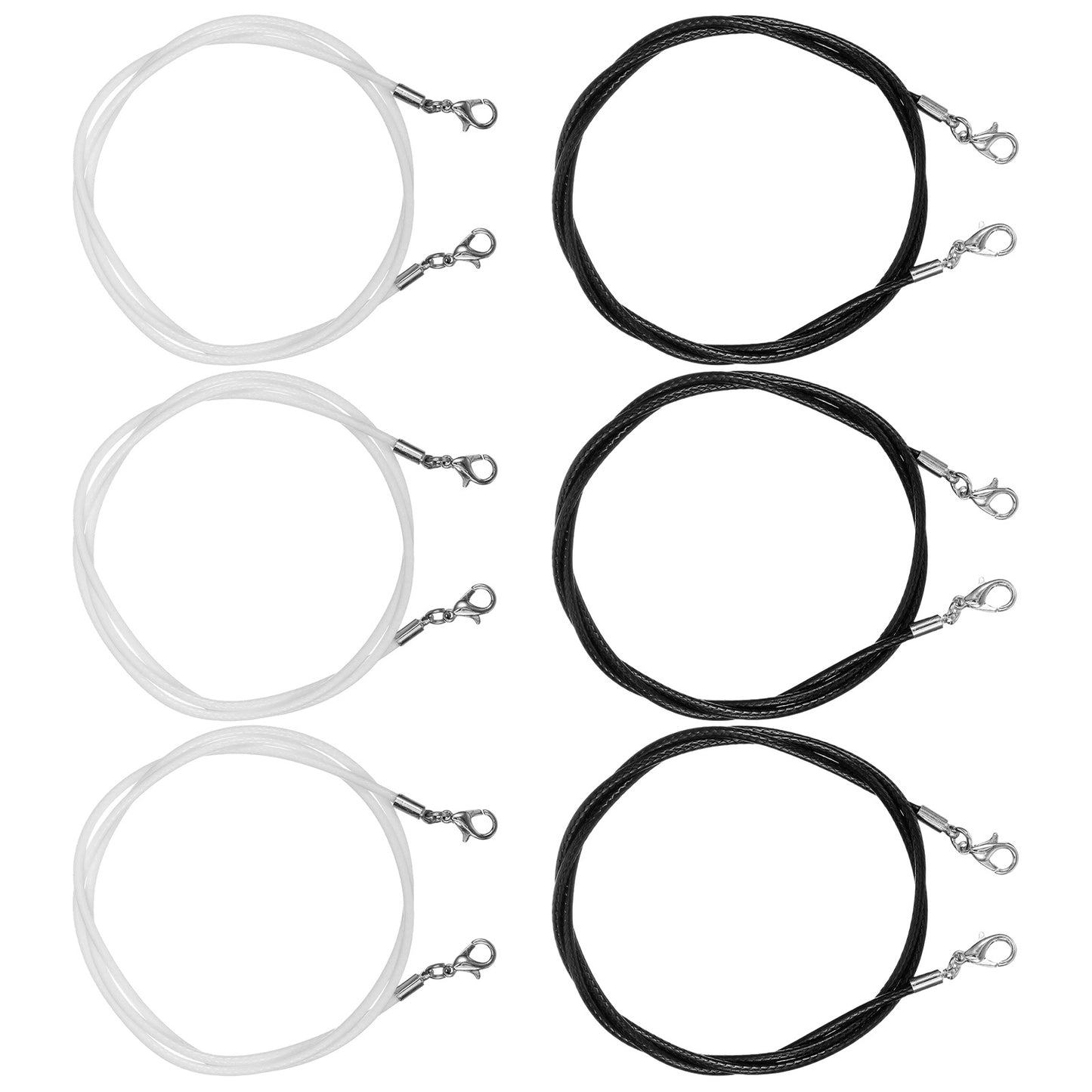 Bremorou 6 Pieces Replacement Strings For Cat Wand Toy Durable Nylon Strings With Lobster Clasps Kitten Wand Toy Refill Wires Cat String Toys For All Lures, Cat Stick 25 Inches Long