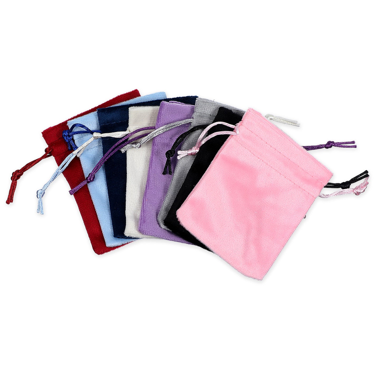 Matwsec 8 Pcs Dice Bags, 3x4 Inch Small Drawstring Bags for Dice Storage, Soft Dice Drawstring Pouch for Jewelry Tarot Rune Tokens Gaming Accessories and Party Favors