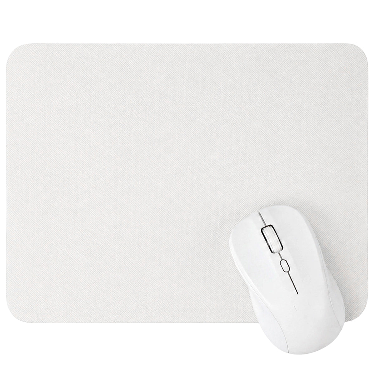 Ymapinc Non Slip White Mouse Pad, 26x21cm
