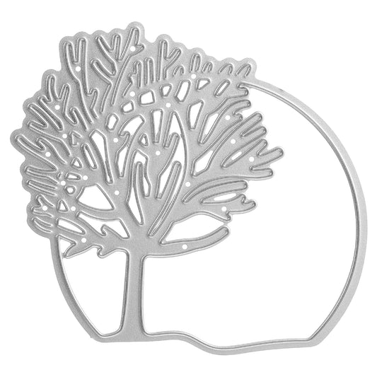 Ymapinc Tree Border Dies for Card Making, Silver Metal Stencils Cutting Dies for Paper Crafting Scrapbooking DIY Photo Stamps Making Embossing Wedding Invitations Greeting Cards - Carbon Steel