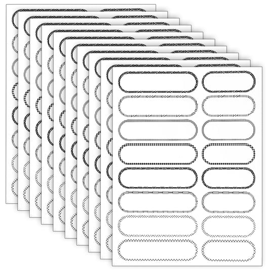 160Pcs Waterproof Name Labels, Mabor Stick on Name Stickers for Kids Name Labels for Water Bottles, Daycare Labels, Write on Self Laminating Name Labels for Baby Day Care