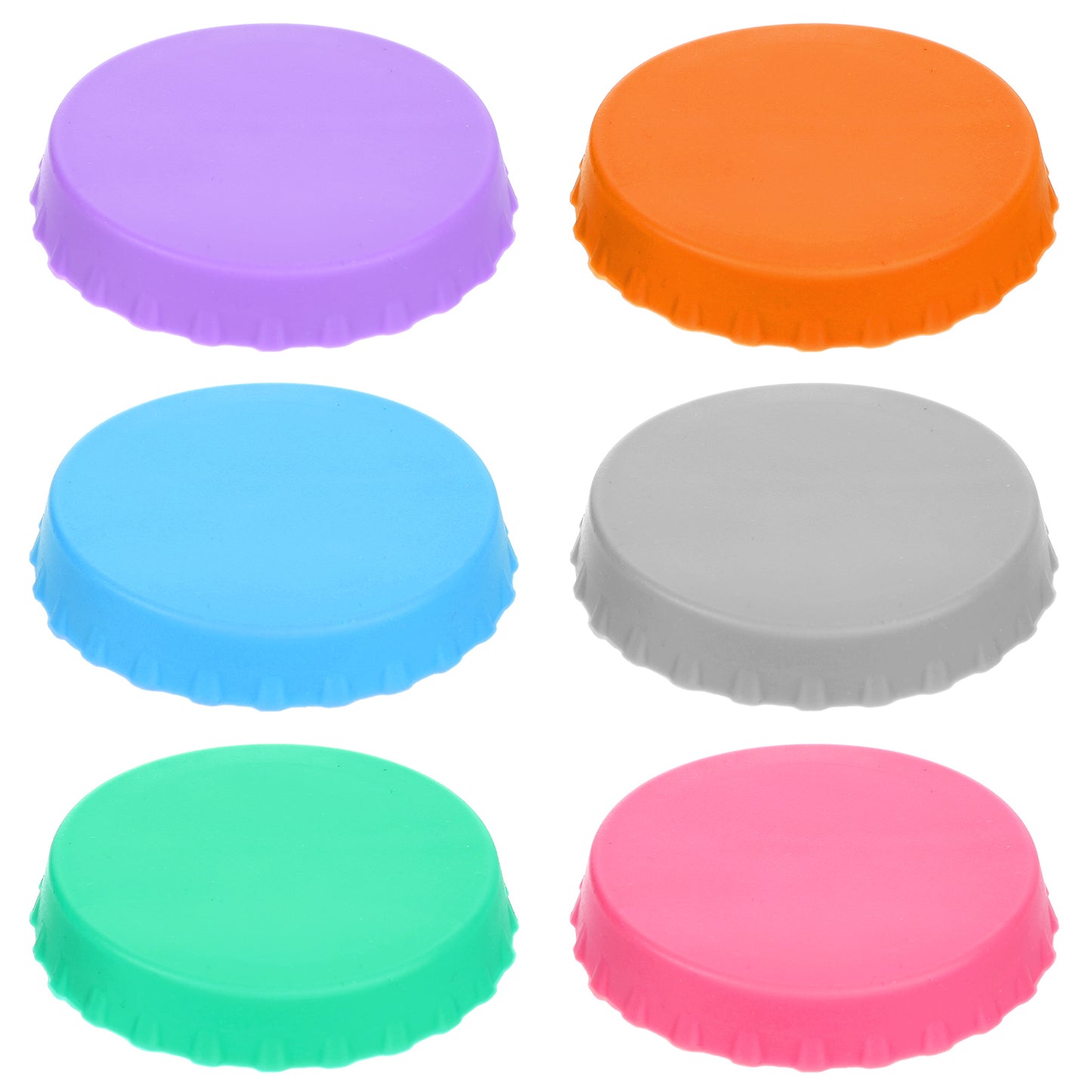 Xinjoduz 6 PCS Soda Can Lids, 2.48 Inch Silicone Can Cover Spill-Proof Colorful Soda Can Covers Lids BPA-Free Reusable Can Toppers for Soda Yogurt Jars Regular Mason Jars Canned Pet Foods(6 Color)
