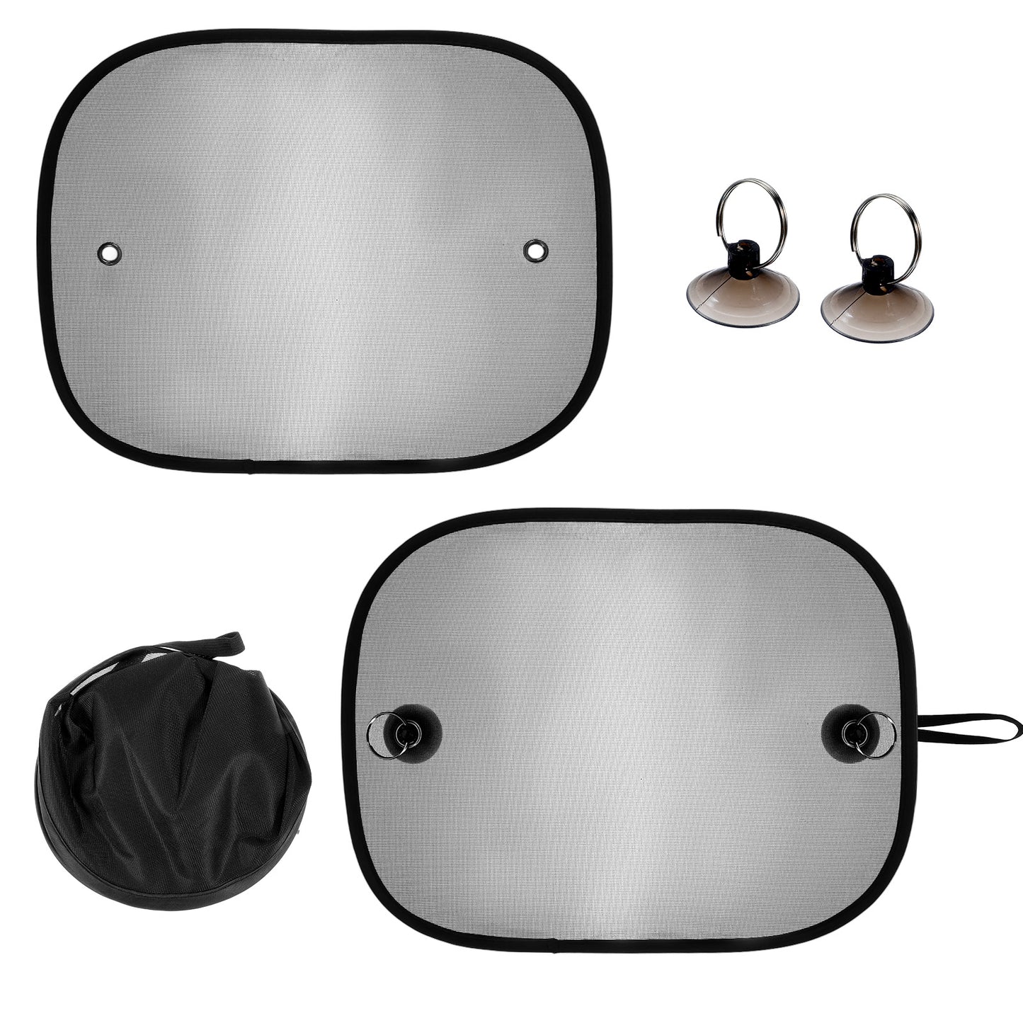 2 Pack Car Shade for Window, 17"×14" Universal Sun Shade Glare Shield and UV Rays Protection, UV Protection and Glare Shield with Suction Cups for Baby, Kids, Pets