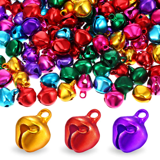 150 Pcs Jingle Bells For Crafts 1/2 Inch Mini Tiny Small Jingle Bells For Crafting, Christmas Bell For Crafts, Multi-Color Metal Bell For Festival And Party Decor Diy Holiday Decorations