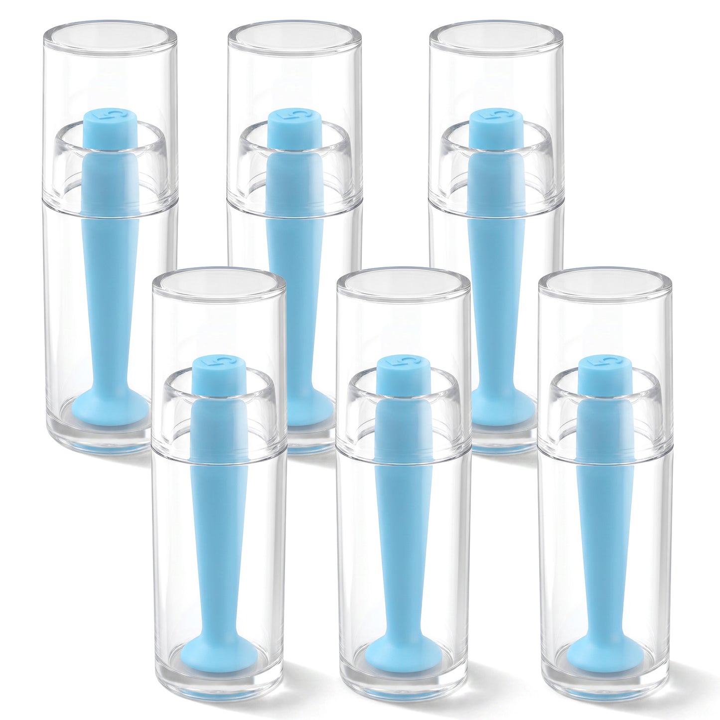 6Pcs Contact Lens Remover Tool Hard Contact Lens Plunger Eye Plungers for Hard Contacts Scleral Lenses Removal Suction Cup Tool (Blue)