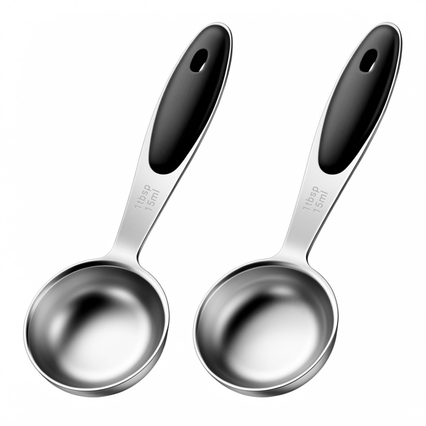 Matwsec 2 Pcs 1 Tablespoon Measuring Spoons (3tsp, 1/2oz, 15ml)