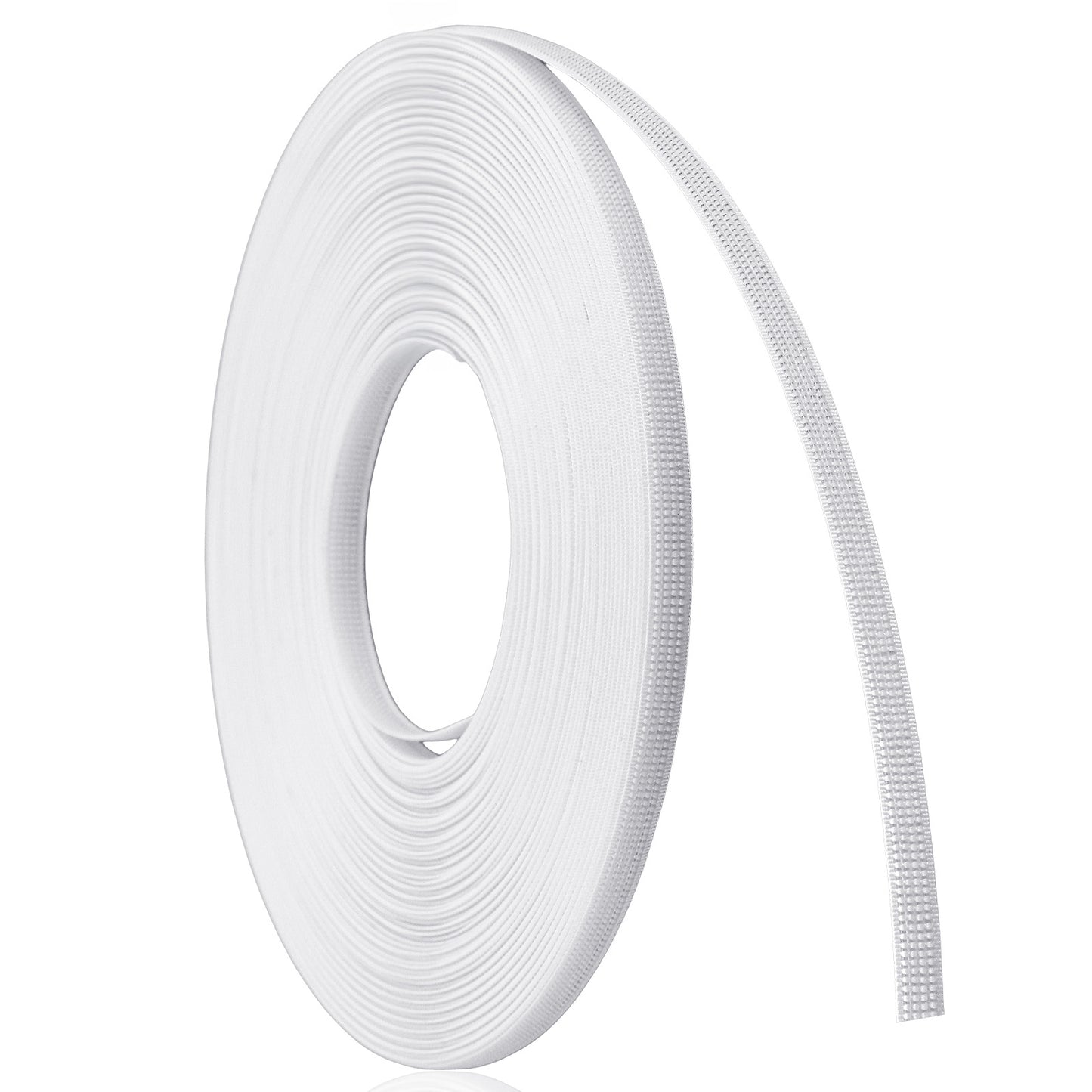 Nogeqi Boning for Sewing, 25 Yards 6mm Plastic Boning for Corset Making, Synthetic Whalebone for Wedding Dress, Bridal Gowns, Evening Gowns, Sewing Crafts (White)