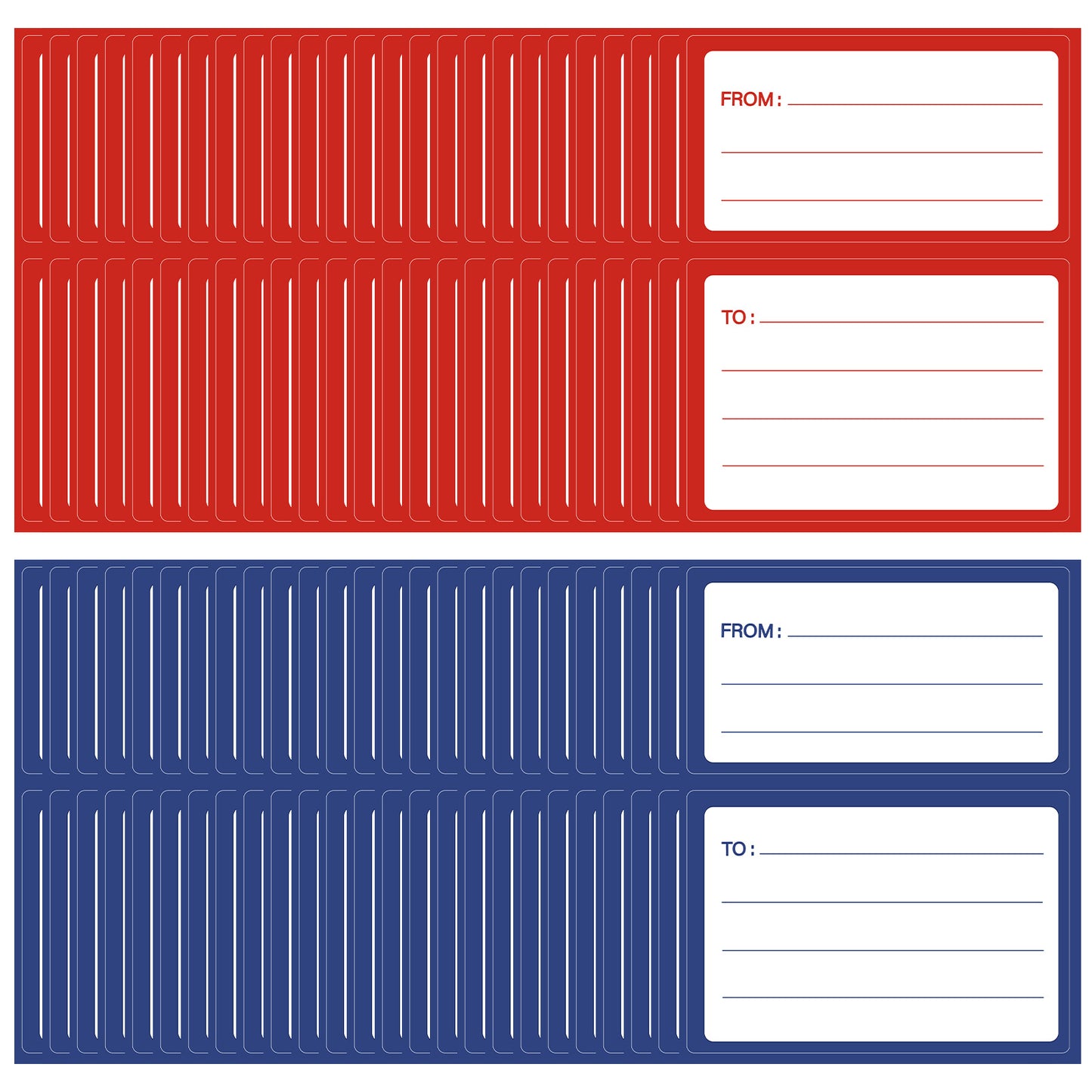 Mabor 100Pcs to from Address Mailing Labels, Self-Adhesive Blank Handwriting to/from Address Sticker for Mailing Boxes Envelopes Packages Shipping Labels