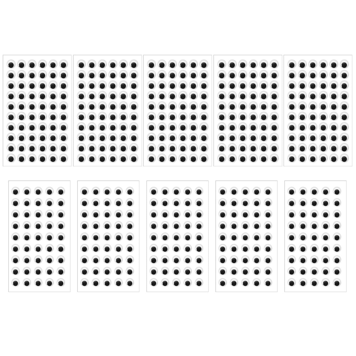 Ymapinc Self-Adhesive Googly Eyes Stickers in 2 Sizes