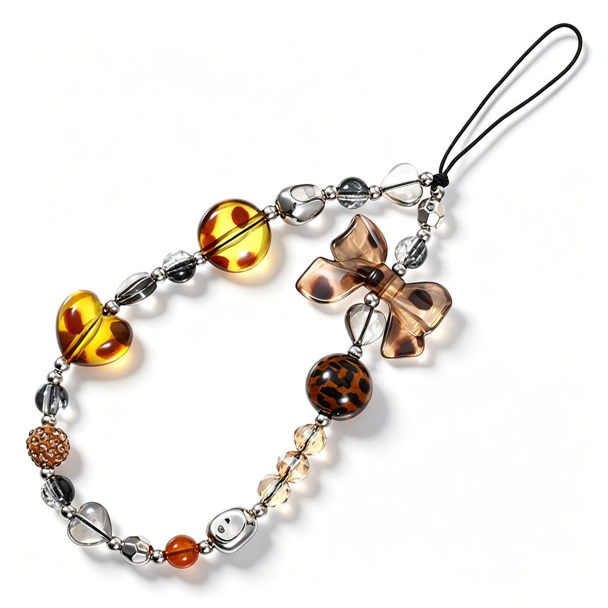 Ymapinc Phone Charm Strap, 1Pcs Beaded Phone Wrist Strap Cute Lanyard Women