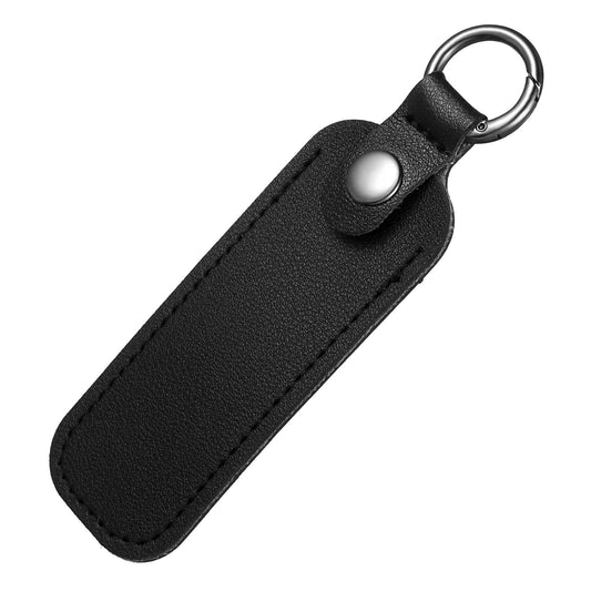 Ymapinc Leather USB Flash Drive Case - Premium Flash Drive Case USB Storage Case, Secure Travel Holder Portable Small Storage Carrying Case with Keychain (1Pcs, Black)