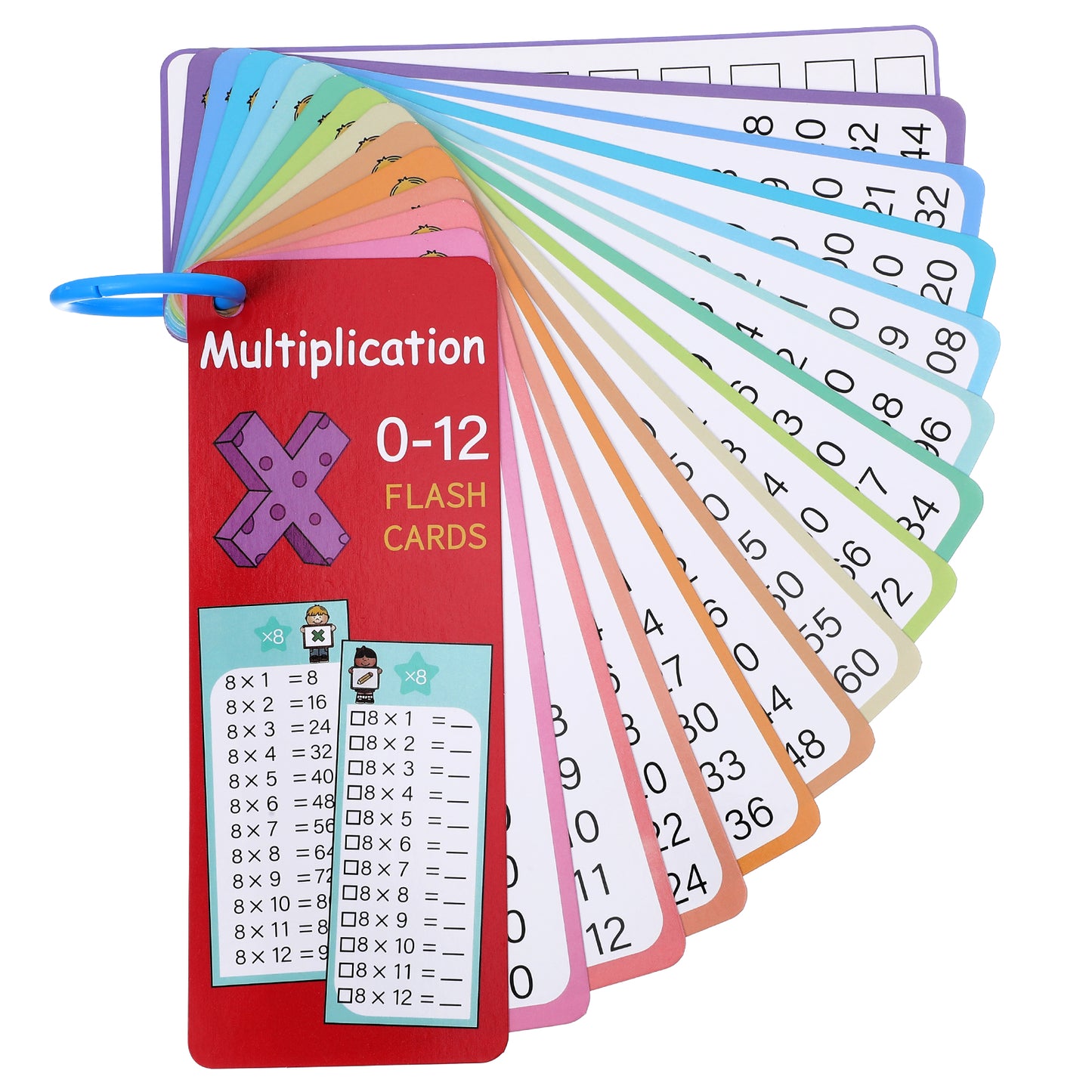14 Pcs Multiplication Flash Cards Math Flashcards 0-12 Multiplication Chart Times Table Self Check Classroom Home Learning Aids, Elementary School Teacher Teaching Aids