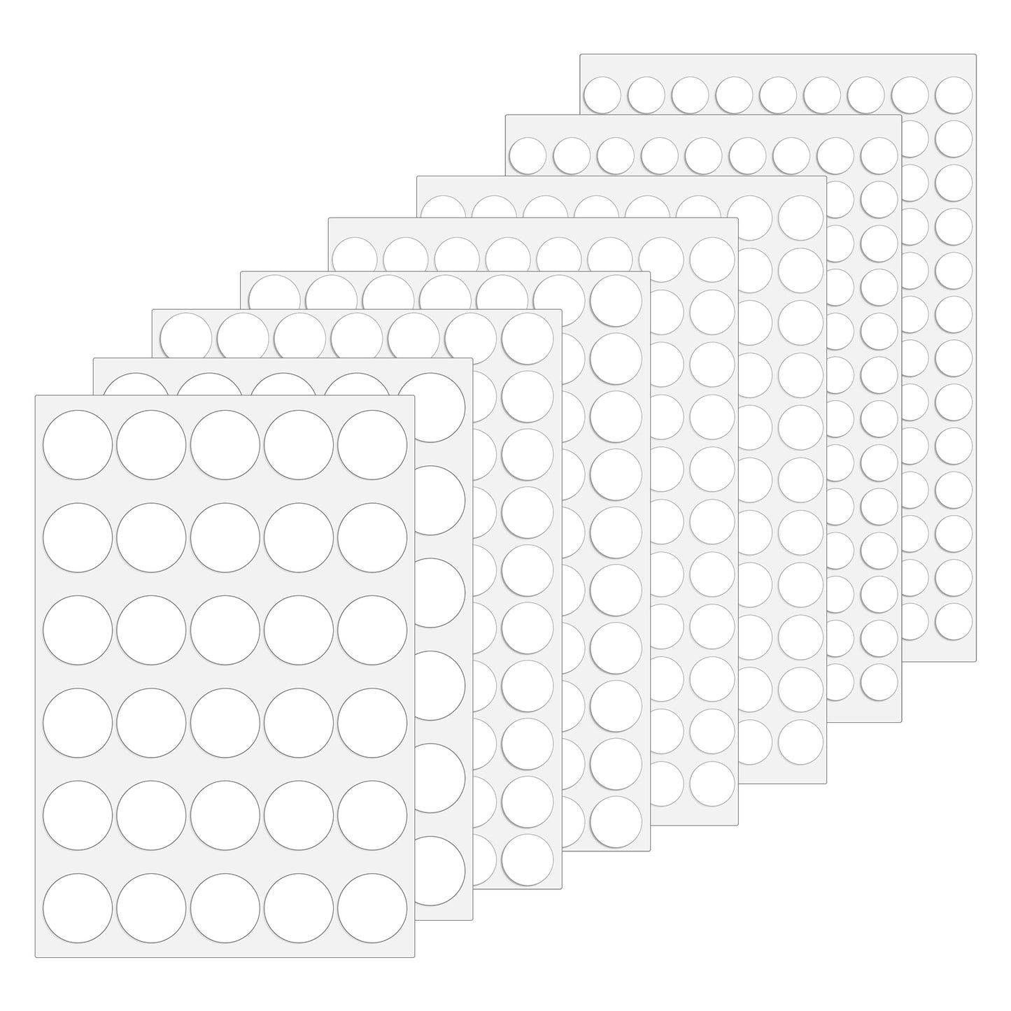 620Pcs Adhesive Screw Hole Cover Stickers,13mm 16mm 19mm 25mm White Screw Covers Stickers Furniture Screw Cover Caps Sticker PVC Screws Covers Self-Adhesive Screws Hole Sticker