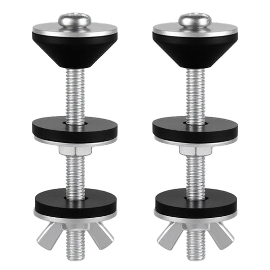 2pcs Toilet Tank Bolts,Heavy Duty Toilet Tank Bolts And Washers,Waterproof Stainless Steel Toilets Seat Screws And Rubber Washers Gaskets,Toilets Seat Bolt Replacement Kit With Extra Long Nut