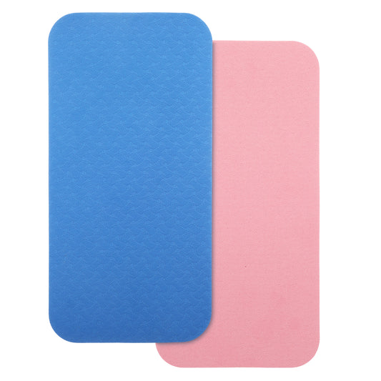 2 Pack Sewing Machine Mat Sewing Machine Foot Pedal Mat Non Slip Waterproof Easy to Clean Floor Protection Noise Reduction Rubber Stay in Place Pad for Calms Vibration,Blue&Pink