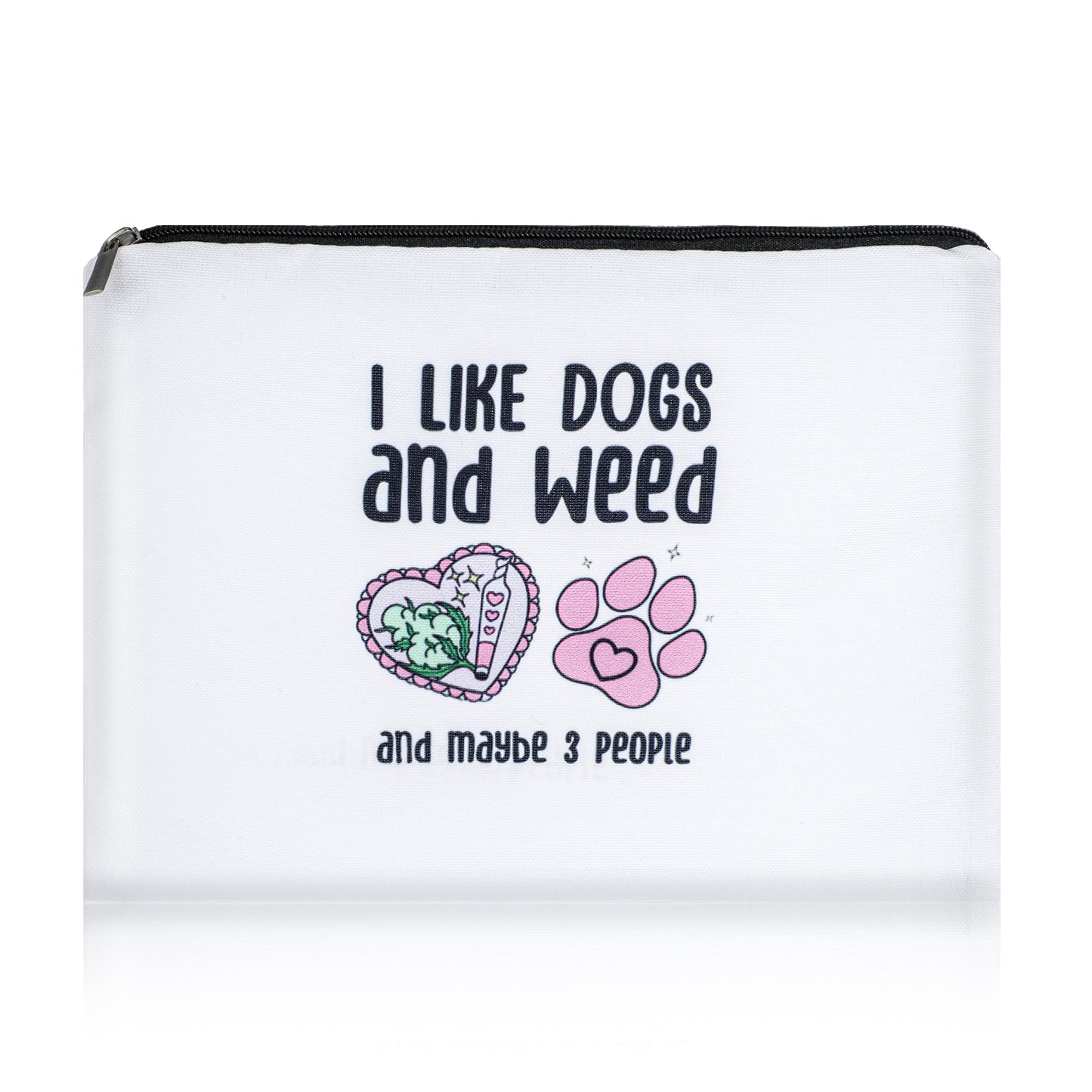 Ymapinc Makeup Bag Weed Gifts Dog Gifts, Dog Lover Gifts for WomenWeed Accessories Green Leaves Decor, Dog Mom Christmas Birthday Friendship Gifts Friends Dog Lovers Travel Toiletry Bag