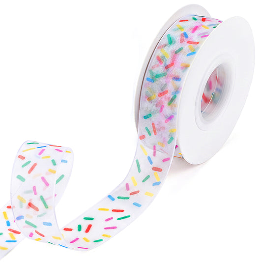 Ymapinc Ribbons for Gift Wrapping, 1.06 Inch 25 Yard Candy Print for Decor