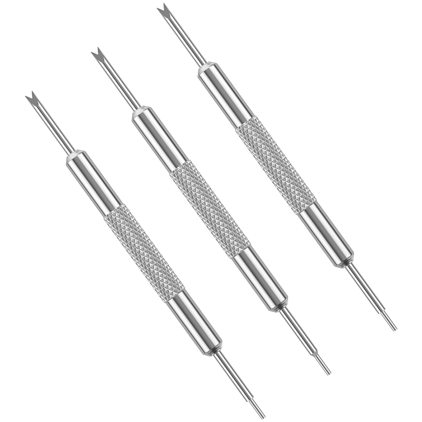 Mabor 3 Pack Stainless Steel Spring Bar Tool Double-Ended Watch Band Removal Link Kit Pin Resizing Repair Fix Sizing Adjustment Remover Accessories for Wristwatch Strap Replacement 3.03 Inch