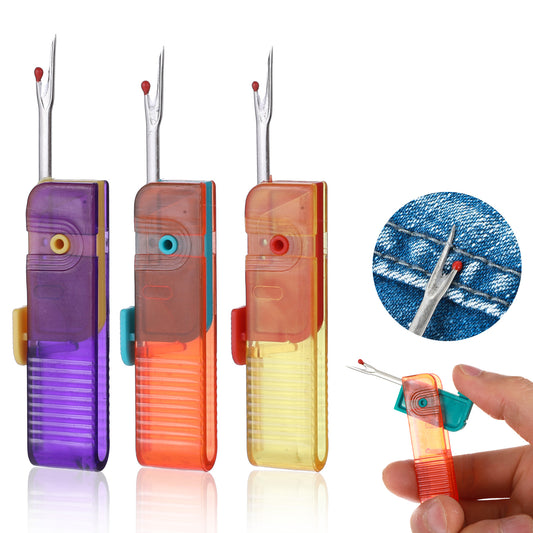 Ymapinc 3Pcs Small Stitch Remover Tool, Seam Rippers for Sewing, Threadripper, Thread Products Tag Remover for Clothes Embroidery, Sewing Supplies Accessories