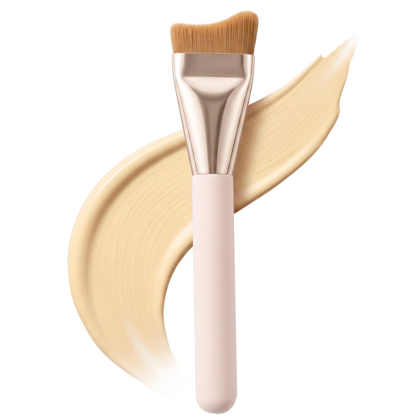 Flat Foundation Brush for Liquid Makeup, Spatula Foundation Brush for Blending, Cream, Liquid Foundation Brushes Makeup Tool for Seamless Application