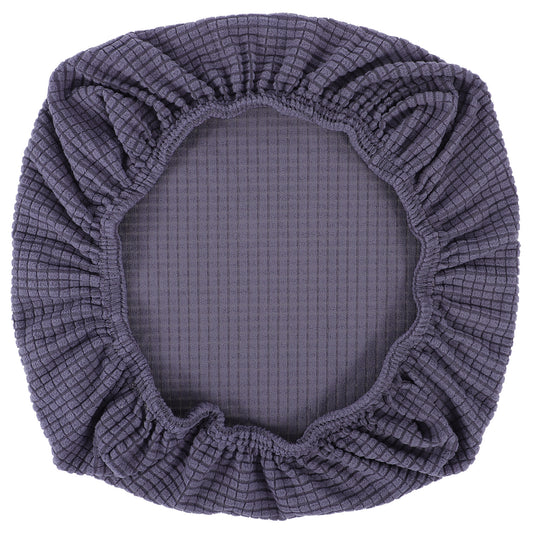 1 PCS Computer Chair Cover Elastic Dining Room Desk Seat Cover Anti-Dust Stretchable Office Chair Slipcover Cushion Covers Bottom Only Spandex Removable Washable Kitchen Chairs Protective Covers(Grey)