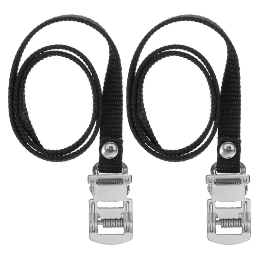 2 Pcs Bikes Pedal Toe Straps Universal Replacement Foot Pedal Straps For Bikes With Clamp Lock For Exercise And Kids Bike Outdoor Cycling And Indoor Stationary