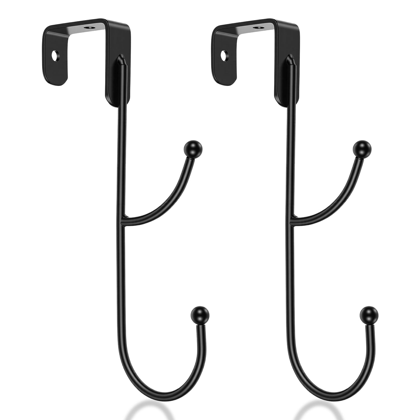 Sorcristy Over Door Hook 2-Pack Heavy Duty Hanger The Towel Hooks for Door