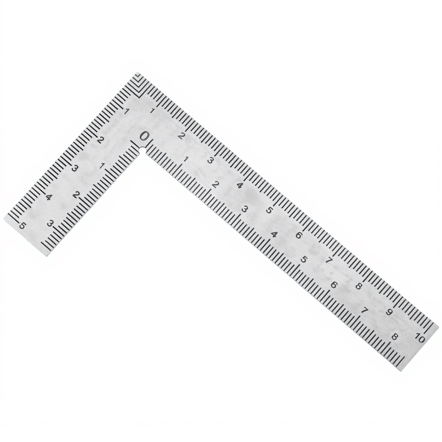 Ymapinc Steel Ruler L Square Tool, 2×4 Inch Stainless Steel Small Carpenter 90 Degree Right Angle Ruler for Woodworking/Engineering, Machinist/Framing Square (Steel Ruler)