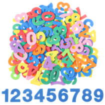 260PCS Colorful Numbers Stickers, Foam Letter Stickers for Crafts, Self Adhesive 1-9 Number Alphabet Sticker Craft Supplies Sticker for DIY Crafts Scrapbooking Kids School Project Party Decorations