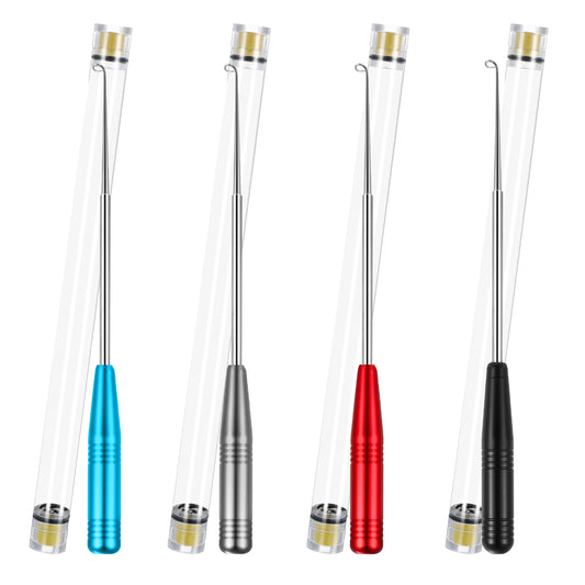 Teaaha 4 pcs Fish Hook Remover Set, Stainless Steel Quick Release Fishing Hook Removal Tool, Remover Tool Stainless Steel Fishhook Fishing Accessories for Freshwater and Saltwater