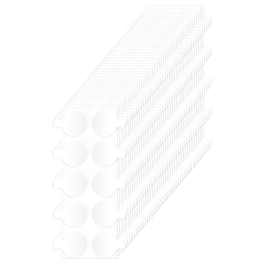 Tyqour 32 Sheets Double Sided Sticky Dots, 0.59 Inch Clear Adhesive Dots for Wall Hanging, Removable Mini Dots Adhesive for Crafts, Posters, Pictures, Festival Decorations, Balloons (320 Pcs, 15mm)