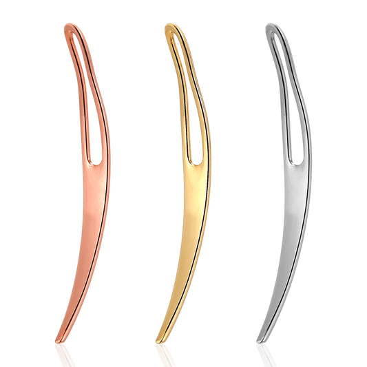 Ymapinc 3PCS Dreadlock Accessories,Dreadlock Tool Interlocking Tool for Locs, Crochet Hooks for Hair, For Hair Care and Tightening,Hair Braiding Tools,Gold Hair Accessories- Silver, Gold,Rose Gold