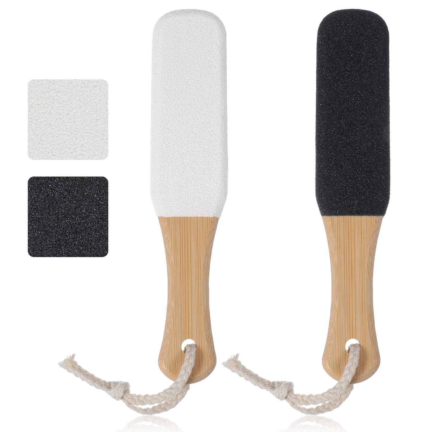 2PCS Pumice Stone for Feet, Callus Remover Feet Scrubber for Dead Skin, Foot File for Dry Rough Foot and Cracked Heels
