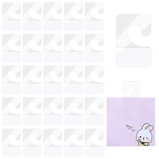 Tyqour 150PCS Plastic Hang Tabs, Clear Sticky Tabs for Wall Hanging, Adhesive Tabs for Retail Displays, Ideal for Store and Home Use, Durable and Easy to Apply