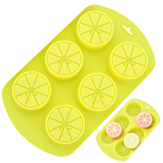 Ymapinc Silicone Fruit Jelly Moulds, 3D Lemon Silicone Molds for Chocolates, Jellies, Candles & Desserts, Reusable Soap Moulds, Oven/Dishwasher Safe Candy Making Supplies