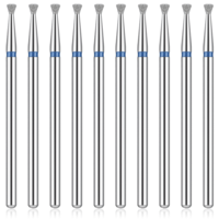 10 Pcs Cuticle Drill Bits For Nails Drill Bits Nail Tech Cuticle Clean Professional Safety Carbide Diamond Under Cleaner Diamond File Safety Carbide Under Cleaner Nail Art Salon