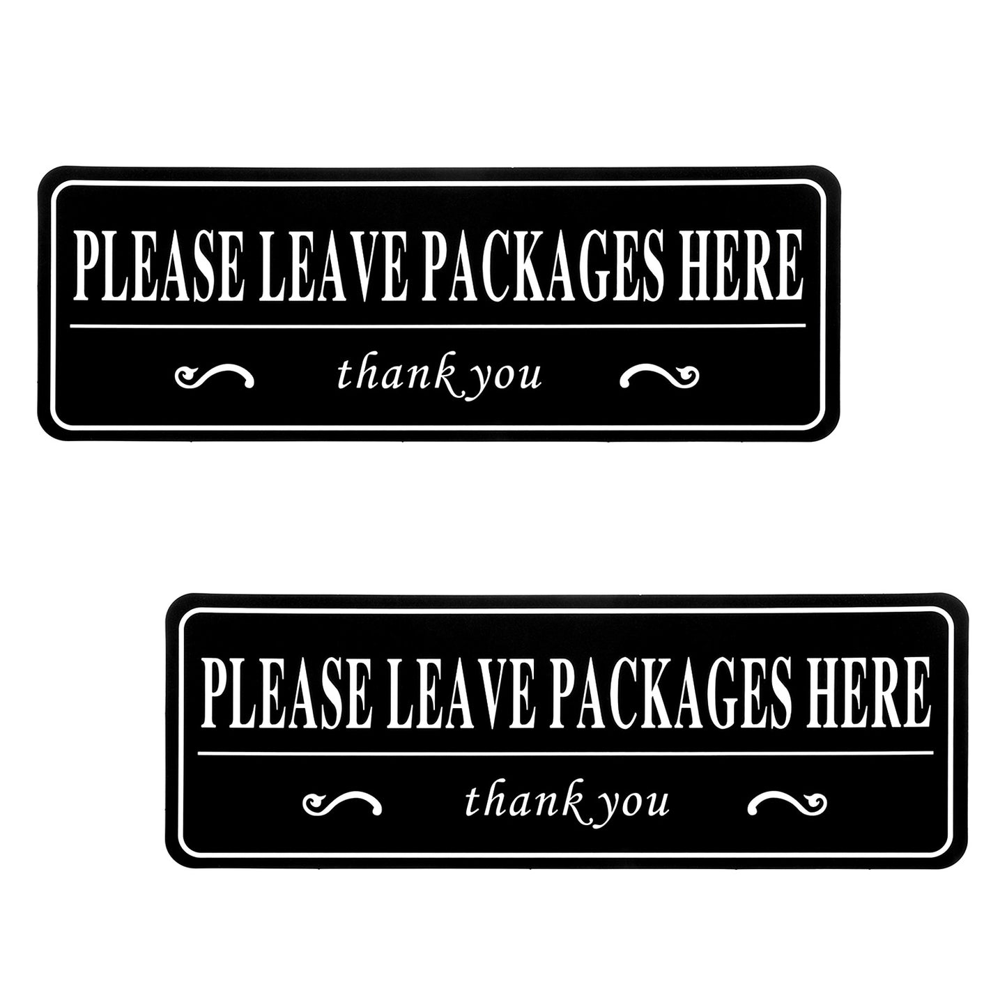 2Pc Ymapinc Please Leave Packages HereParcel Box Sign Sticker, self-Sticky Waterproof and Sunproof Colorfast Vinyl Anti-Theft Delivery Signs for Packages Home,Office,Box,Door(10x3.46Inch)